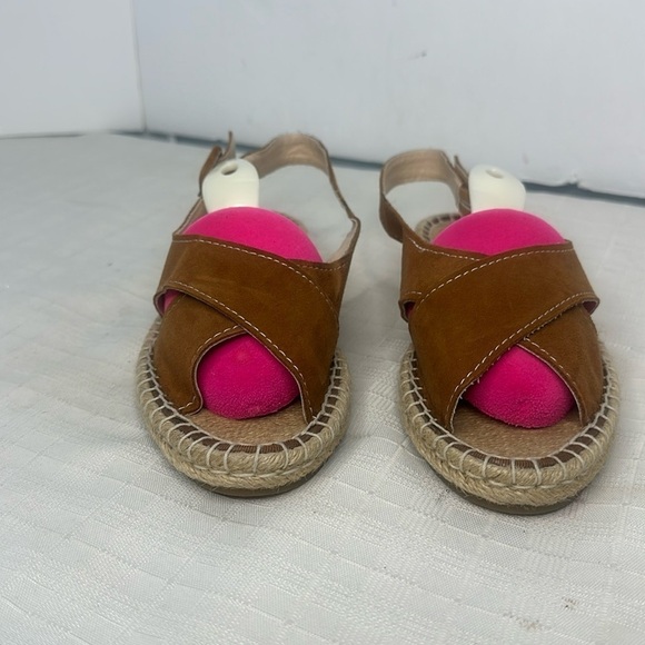 Saks Fifth Avenue Leather Espadrille sandals - Picture 1 of 8